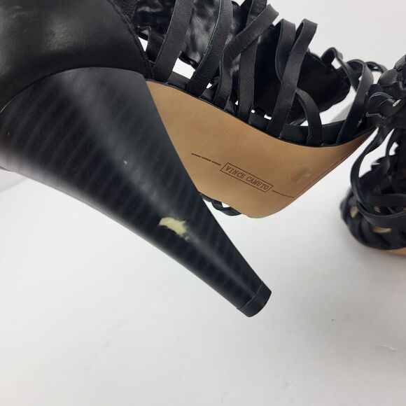 Vince Camuto Alaizah Braided Caged Woman's Sandal Back Size 9 US 40 EU - Picture 2 of 12